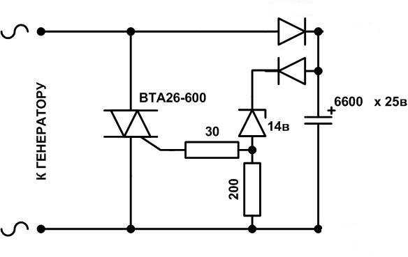 Схема тиристорного регулятора напряжения 220 вольт