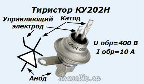 Схема подключения ку202н