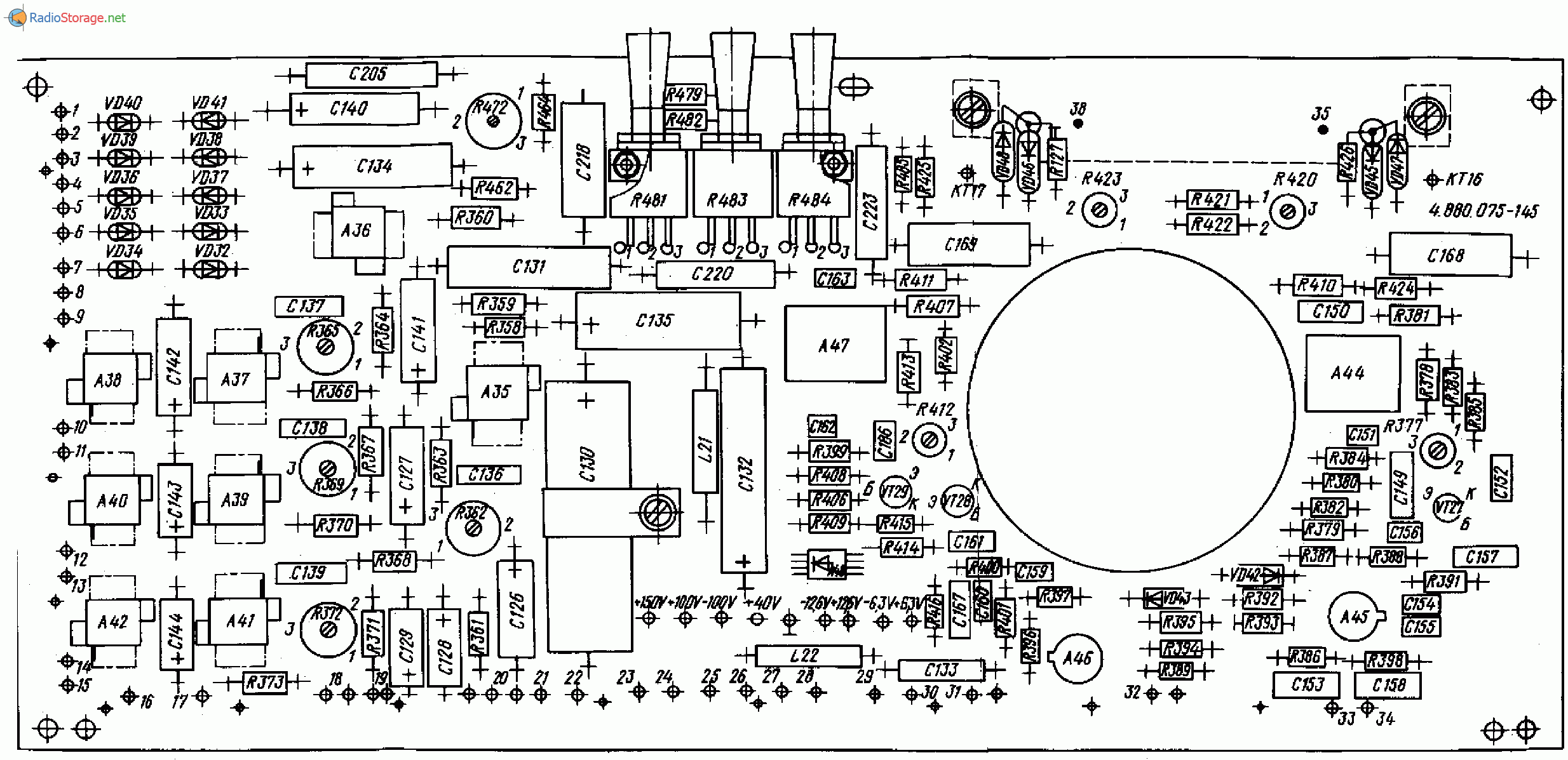 Схема осциллографа с1 65а