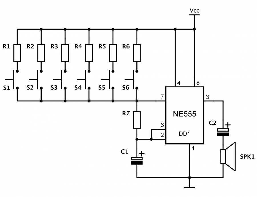 Применение микросхемы ne555 схемы