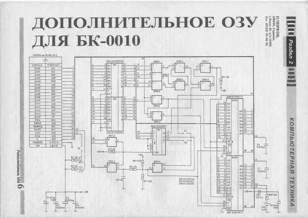 Бк 0010 01 схема