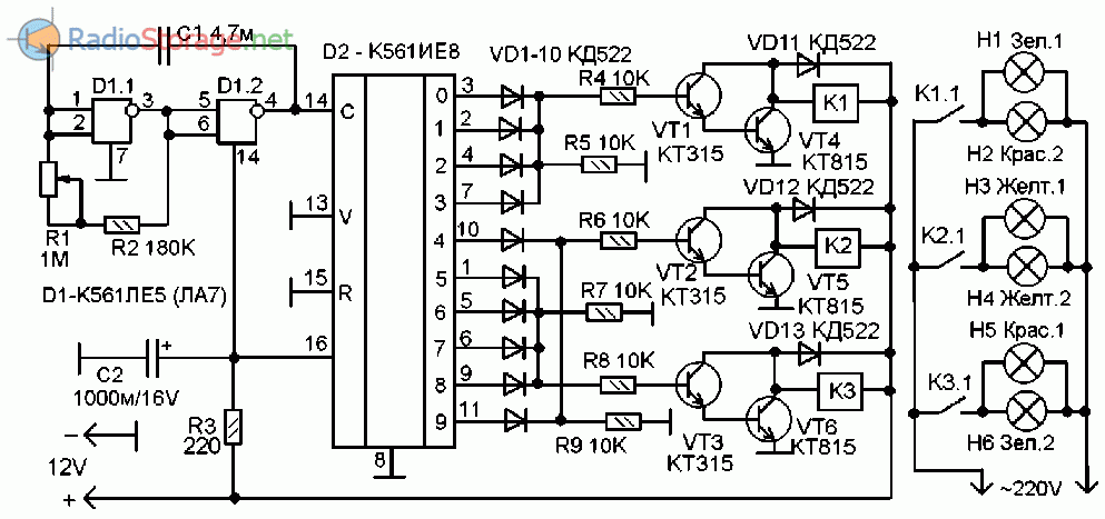 Hcf4538 схема включения