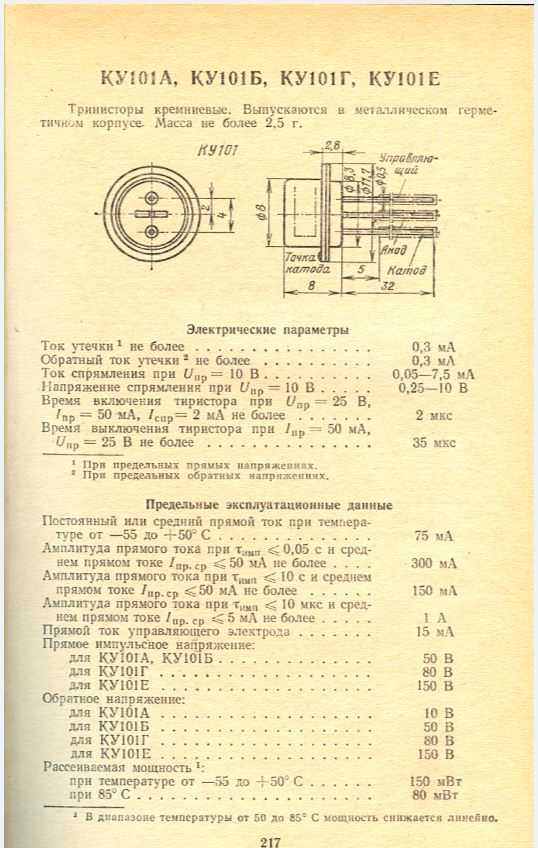 Ку101а схема включения