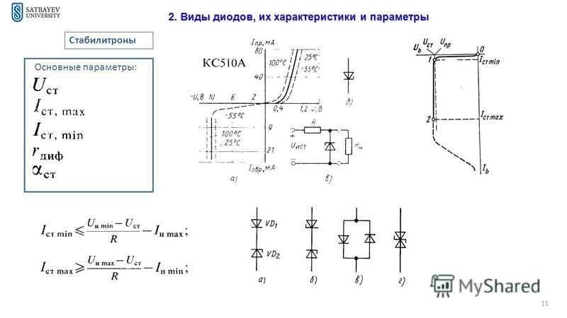 Кс175а характеристики стабилитрона схема подключения