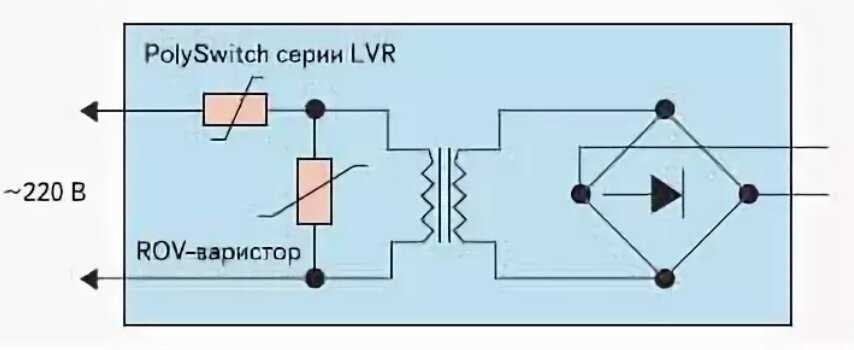 Варисторная защита схема