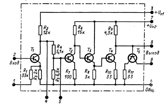 К224ун4 схема усилителя