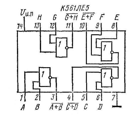 561ле5 схема включения