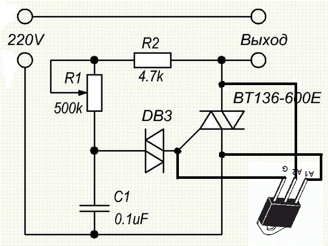 Bta41600b схема регулятора