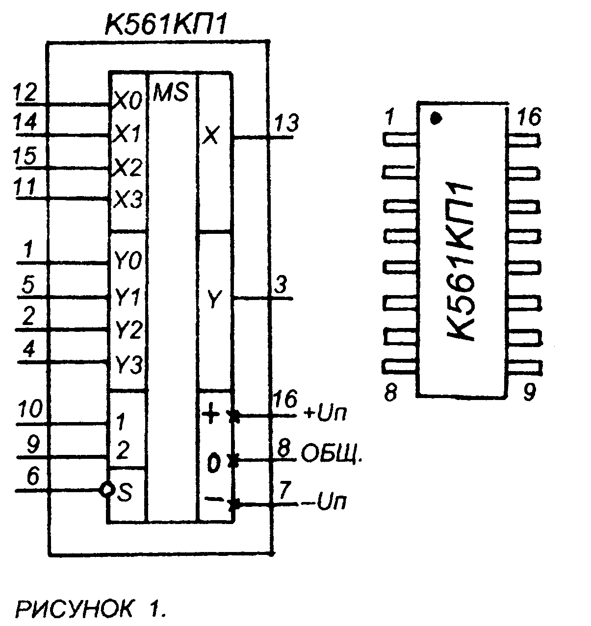 Схема включения к561кп2