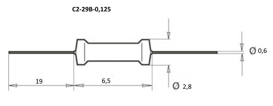 С2 29в 0. Резистор МЛТ-0.125 чертеж. Резистор с2-33н-0.125-510ом. Резистор 125 ом МЛТ-0.125. Резистор МЛТ 0.25 Размеры.