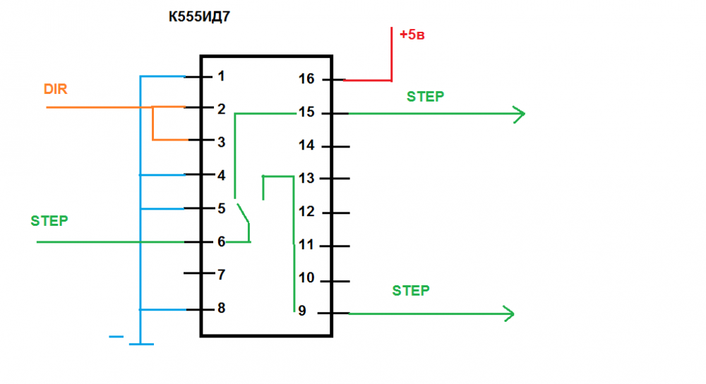 К555ид10 схема включения