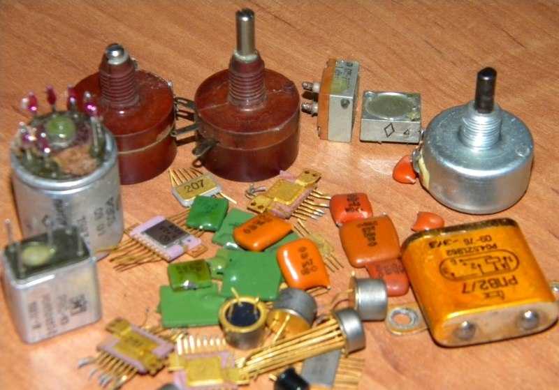 Содержание драгоценных металлов в импортных конденсаторах